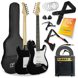3rd Avenue Electric Guitar Pack - Black