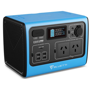 Bluetti EB55 700W 537Wh Portable Power Station Blue
