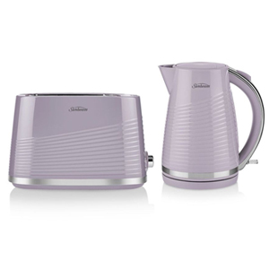 Sunbeam Curve Breakfast Toaster & Kettle Pack Lilac PUP2000LC