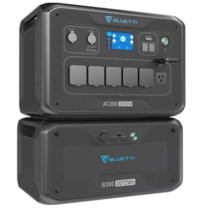 Bluetti AC300 + B300 Portable Power Station & Backup Battery 3000W