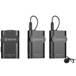 Boya BY-WM4 PRO-K2 Dual Channel Wireless Lavalier Lapel Microphone Kit