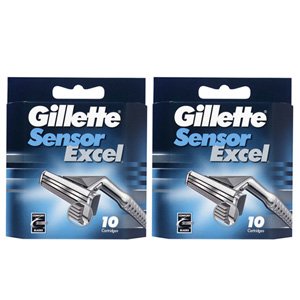 Gillette Sensor Excel Twin Blades (20 Cartridges)