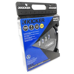 Kicker 46CK4 K-Series 4 AWG 4ga Car Audio Amp Installation Kit