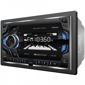 SoundStream VM-22B Double DIN Bluetooth Mechless 32GB Receiver