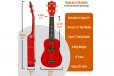 3rd Avenue Soprano Ukulele - Red