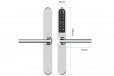 Auslock S31B Slim Series Bluetooth Wi-Fi Smart Door Lock - Silver