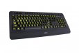 AZIO KB506 Five Color Illuminating Ergonomic Wired USB Keyboard