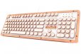 AZIO Retro Posh Classic Vintage USB Backlit Mechanical Keyboard