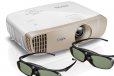 BenQ W2000 + 2x 3D Glasses DLP Full HD Home Cinema Projector