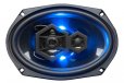 Boss Audio B69LED 6x9" 500W 3-Way Car Speakers Blue LED Glow (Pair)