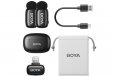 BOYA Mini 2 Dual Wireless Microphone - Lightning w/ Case (Black)