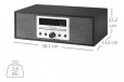 Crosley Finn FM Radio & CD Player with Bluetooth (Black)