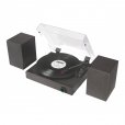 Crosley Zane 3-Speed Bluetooth Turntable with Speakers Black