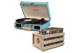 Crosley Cruiser Deluxe Portable Turntable Turquoise + Free Crate