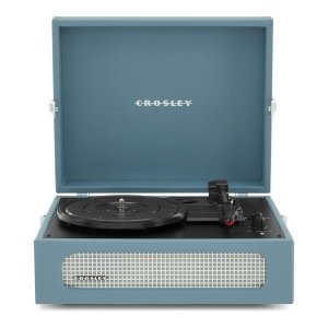 Crosley Voyager Washed Blue Bluetooth Portable Turntable