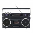 Crosley Blast Bluetooth Boombox, Cassette Player & AM/FM Radio, Black