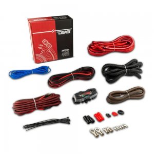 DS18 AMPKIT4 4-Gauge Complete Amplifier Wiring Kit (Red)