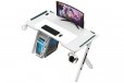 EKKIO RGB Gaming Desk Y Shape White 140cm