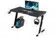 EKKIO RGB Gaming Desk Z Shape Black 140cm