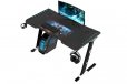 EKKIO RGB Gaming Desk Z Shape Black 140cm