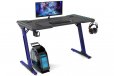 EKKIO RGB Gaming Desk Z Shape Blue 140cm