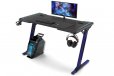 EKKIO RGB Gaming Desk Z Shape Blue 140cm