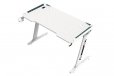 EKKIO RGB Gaming Desk Z Shape White 140cm