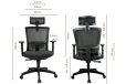 EKKIO Zorae Office Chair - Black