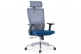 EKKIO Ava Office Chair Grey & Blue