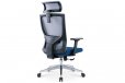 EKKIO Ava Office Chair Grey & Blue