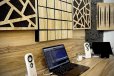 Elite Sound Acoustics Panel 70mm Foam For Office Rooms Grid Black
