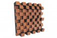 Elite Sound Acoustics Diffuser Panel 120mm Foam Laminate Cherry