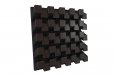Elite Sound Acoustics Diffuser Panel 120mm Foam Laminate Wenge