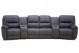 Tyler Four Seater Manual Recliner Finished in soft Rhino Suede