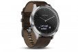 Garmin Vivomove HR Premium Smartwatch Black/Silver Leather Large
