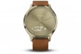 Garmin Vivomove HR Premium Smartwatch Gold w/ Leather Medium