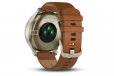 Garmin Vivomove HR Premium Smartwatch Gold w/ Leather Medium