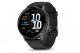 Garmin Venu 4 - 45 mm - Slate w/ Black Silicone Band (010-03014-00)