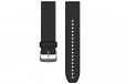 Garmin QuickFit 22 Watch Band Black/Silver Silicone 010-12500-00