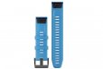 Garmin QuickFit 22 - Cyan Blue Silicone Band 010-12740-03