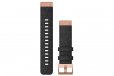 Garmin QuickFit 20 Heathered Black Nylon / Rose Gold Band 010-12874-00