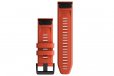 Garmin QuickFit 26 Watch Band - Flame Red Silicone 010-13117-04