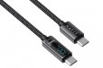 Havit PD100W USB-C to USB-C Fast Charging Cable LED Display 2 Metres