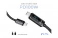 Havit PD100W USB-C to USB-C Fast Charging Cable LED Display 2 Metres