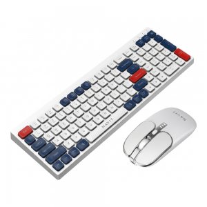Havit Dual-Mode Wireless 2.4Ghz + Bluetooth Keyboard & Mouse - White