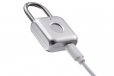 Kaadas M100 Fingerprint Padlock Upto 20 Users USB Charge Silver