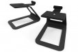 Kanto SE4 Elevated Speaker Stands for Midsize Speakers - Pair, Black
