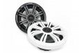 Kicker 45KM654 6.5" Marine Coaxial Speakers Charcoal White Grilles
