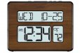 La Crosse Digital Back Light Wall Clock Walnut 513-1419BL-WA