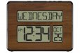 La Crosse Digital Back Light Wall Clock Walnut 513-1419BL-WA